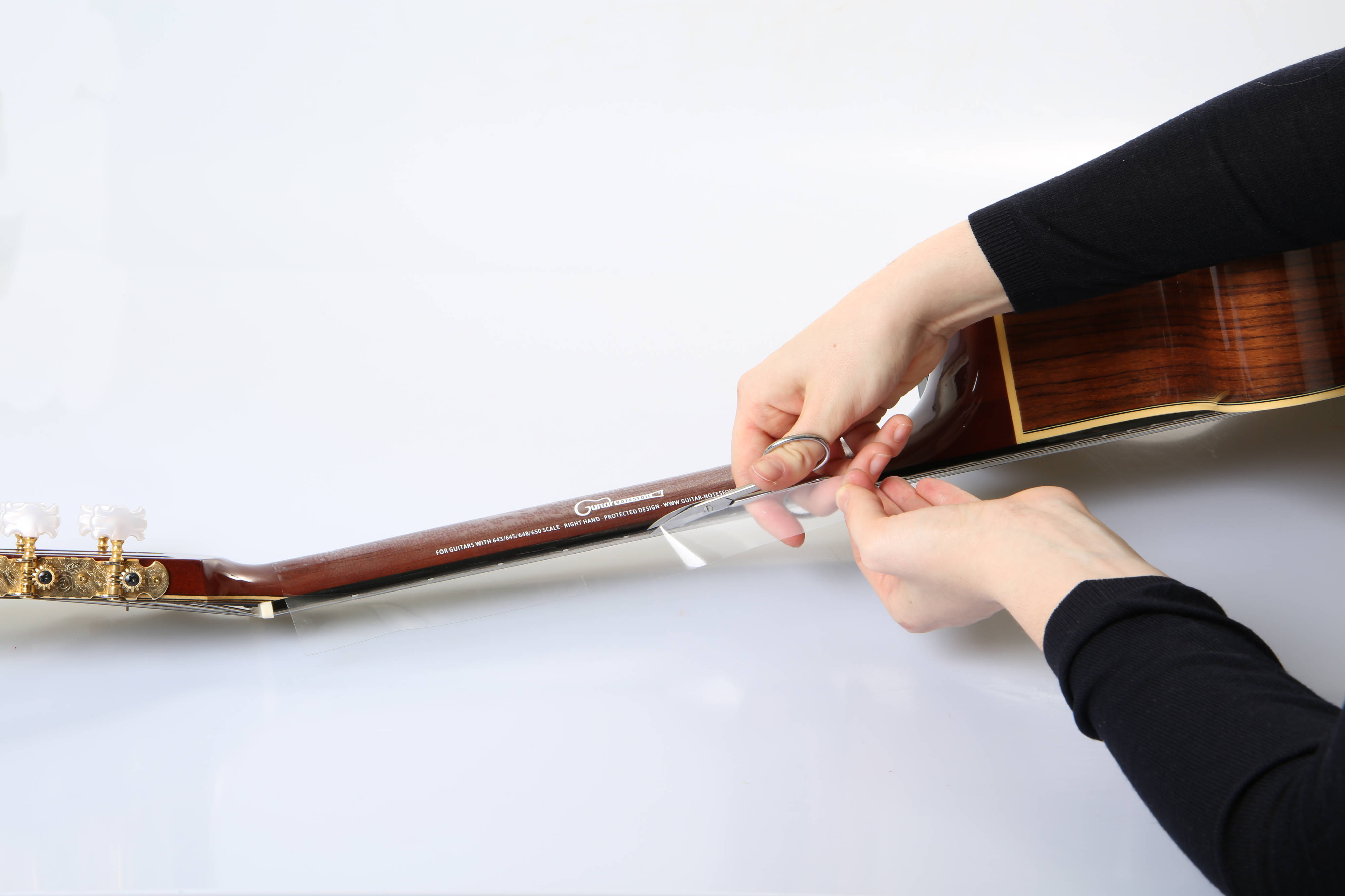 Guitar Notesfoil | Quick Guide | Restfolie abschneiden